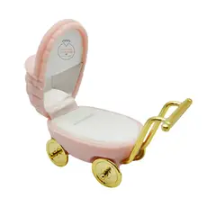 JOYAS MYTOKE - Caja Estuche Coche Bebe Para Aros Recien Nacida Rosa Regalo