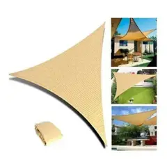 GENERICO - Toldo Vela Sombra Triangula Para Jardin De 3mt BLANCO HUESO