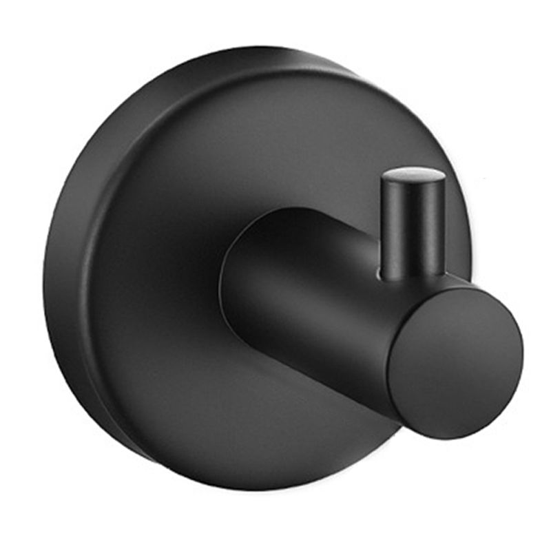 KUANGYE - Colgador Perchero Aluminio Negro De Pared Para Toallas Ropa