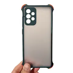 GENERICO - Carcasa Silicona Verde Con Borde Antishock Para Samsung Galaxy A52