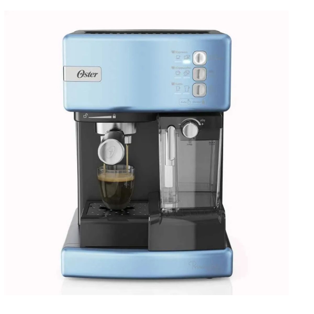OSTER - Cafetera De Espresso Oster Primalatte Azul Bvstem6603cc