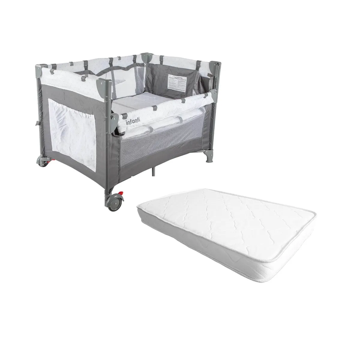 INFANTI - Cuna Colchón Playard Always Together Marengo