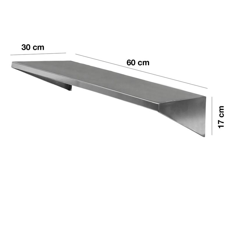 VERSATILE - Repisa Mural  Aérea  Inox -60