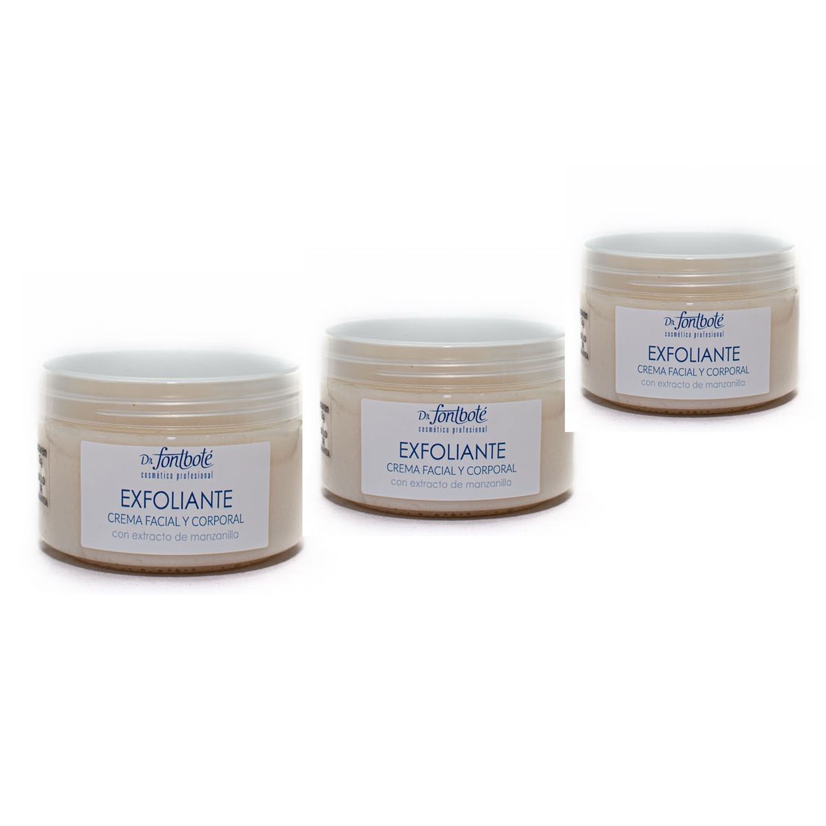 DR FONTBOTE - Crema Exfoliante Facial Y Corporal Dr Fontbote Pack 3 Unidades 150 grs c/u