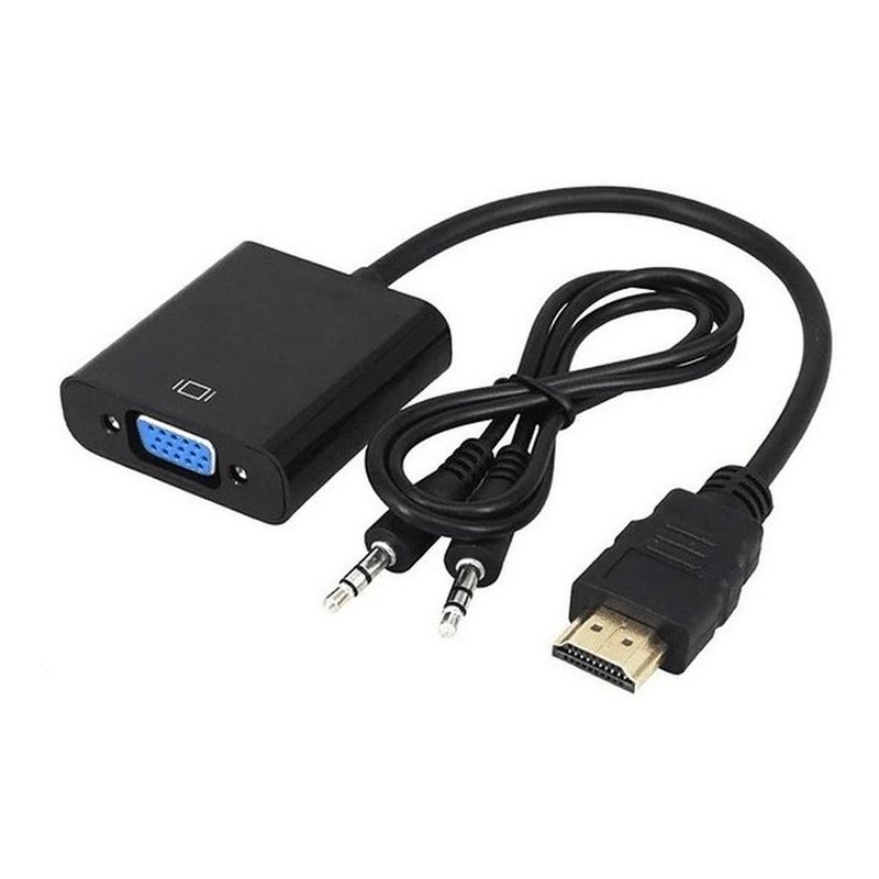 DM - CABLE ADAPTADOR HDMI A VGA CON SONIDO 20CM
