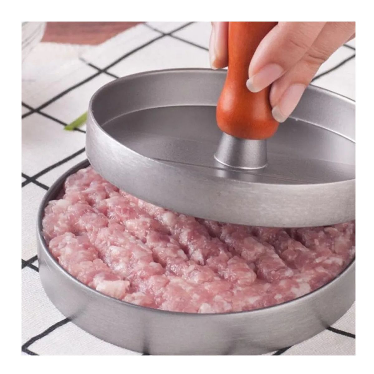 GENERICO - Molde Hamburguesa Prensa Para Hamburguesas Asado Carne