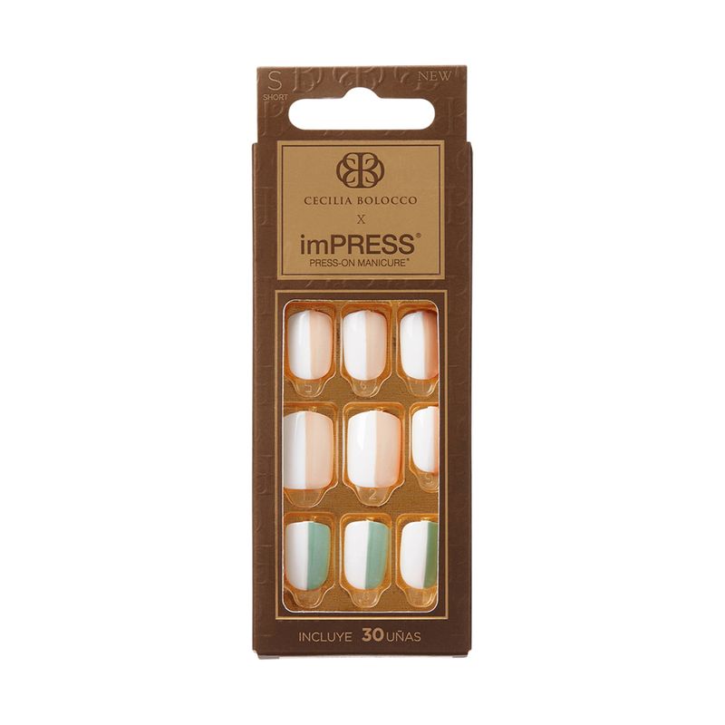 KISS BY IMSIBEAUTY - UÑAS IMPRESS CECILIA BOLOCCO - BE MY HALF