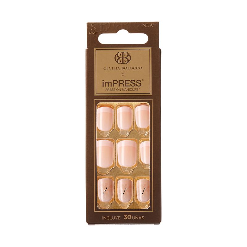 KISS BY IMSIBEAUTY - UÑAS IMPRESS CECILIA BOLOCCO - NUDE AND NATURAL