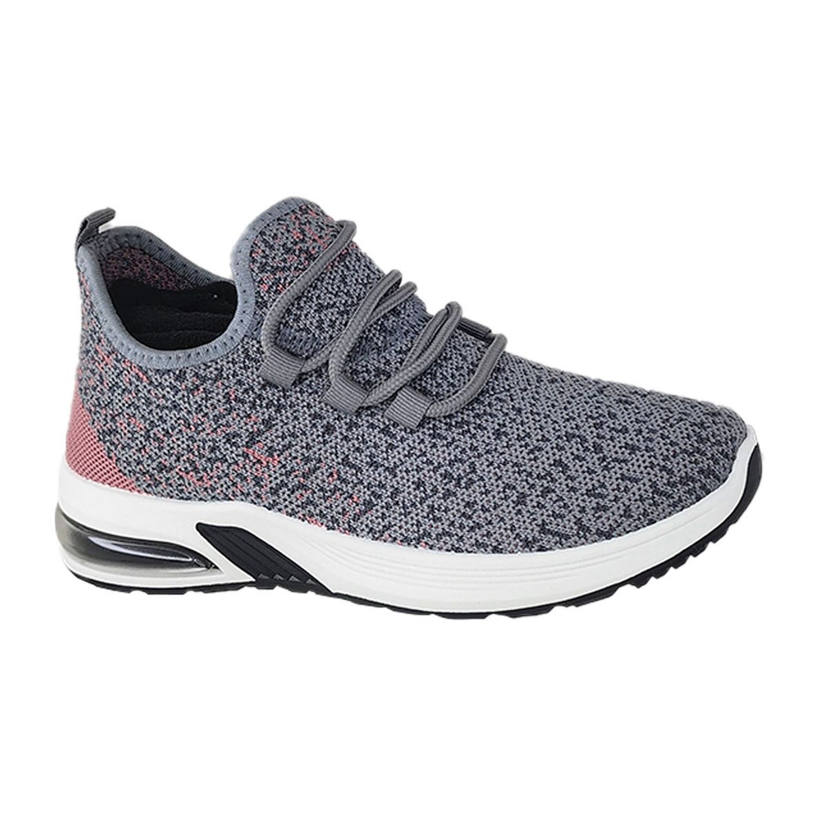 GENERICO - Zapatillas Suaves Deportivas Air Running Mujer Gris/Rosa 3206