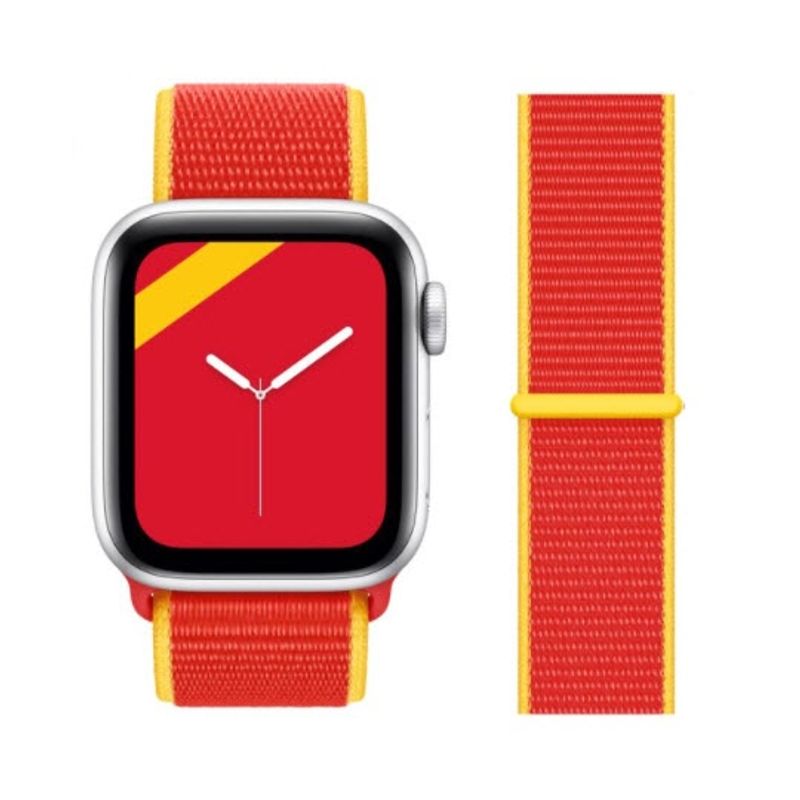 GENERICO - Correa Nylon DualColor compatible AppleWatch 42-44-45-49mm.