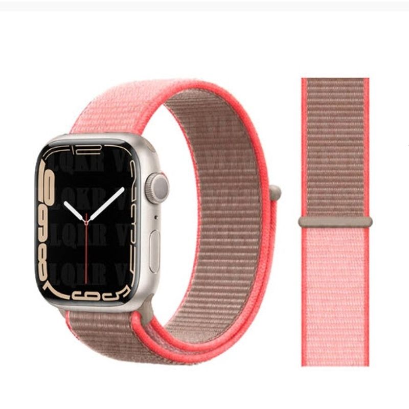 GENERICO - Correa Nylon DualColor compatible AppleWatch 42-44-45-49mm.