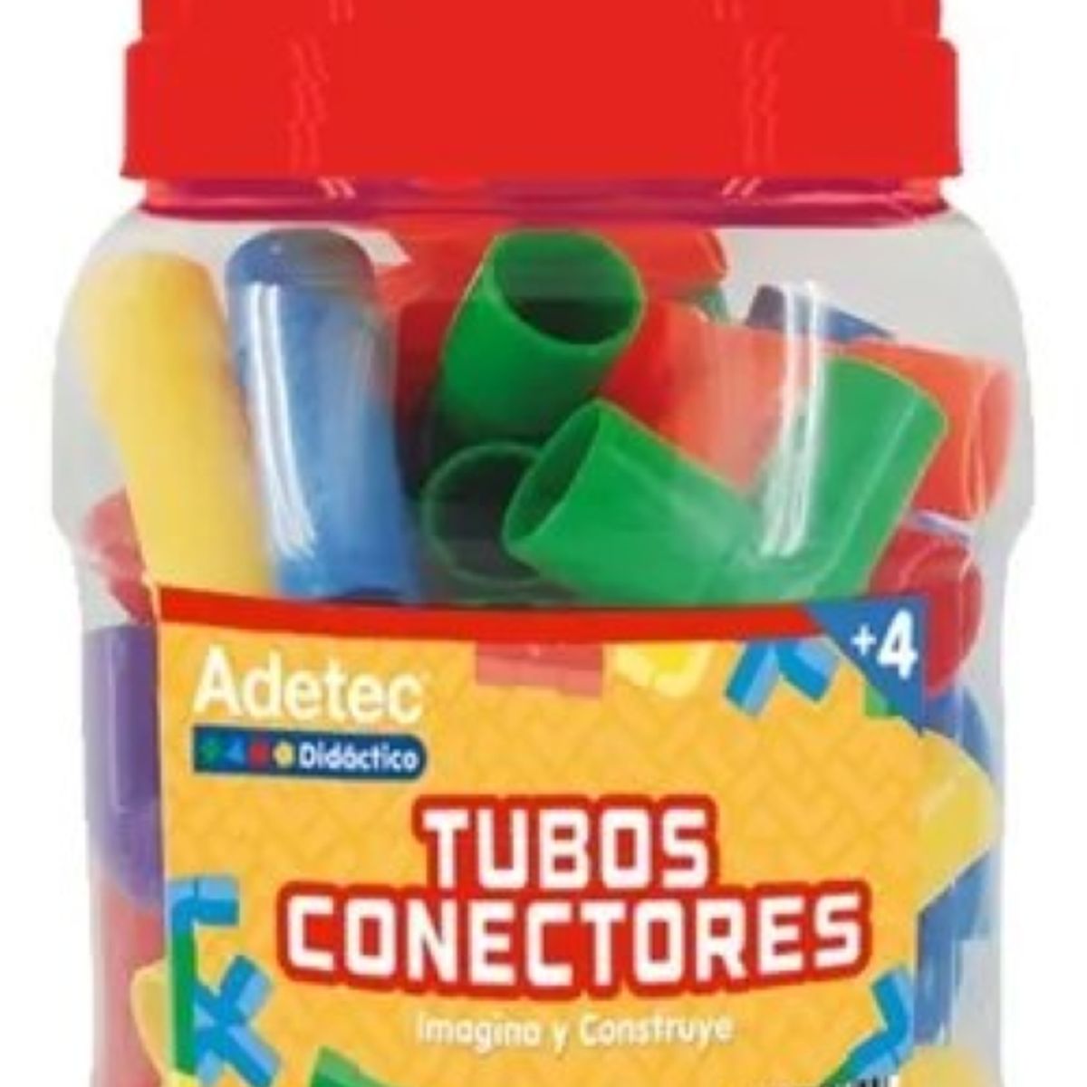 ADETEC - Juego Didáctico Tubos Conectores 40 Piezas Juguetes