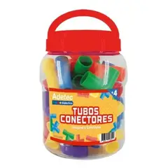 ADETEC - Juego Didáctico Tubos Conectores 40 Piezas Juguetes