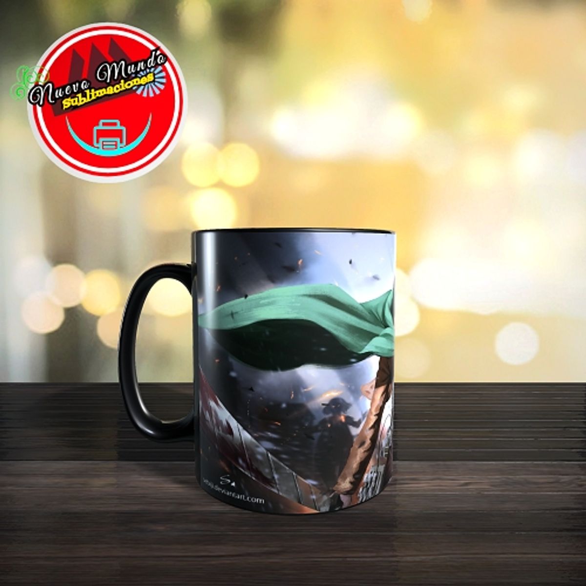 GENERICO - TAZA MAGICA - MIKASA - ATAQUE A LOS TITANES