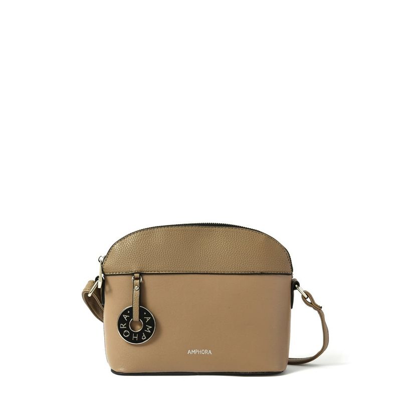 AMPHORA - Cartera bandolera pequeña cradily taupe