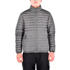 HARDWORK - Parka Pluma Hw Goose Reversible Negro/Gris Melange