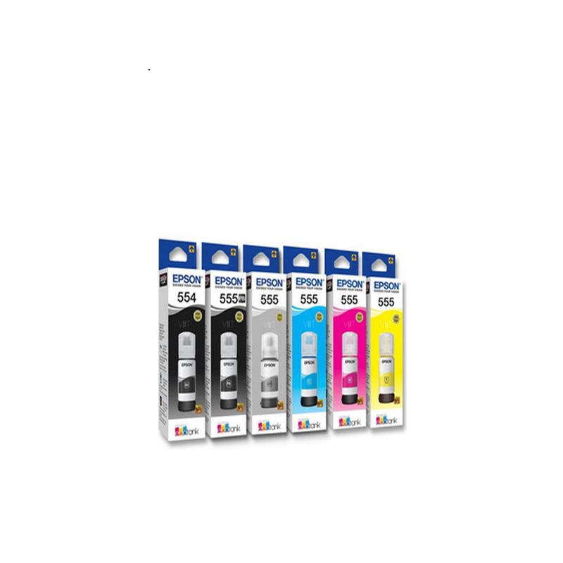 EPSON - Pack 6 Tintas Epson T554 - T555 L8180 - L8160