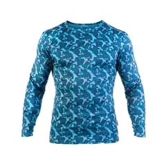 HARDWORK - Camiseta Primera Capa HW HDX Camo Petroleo