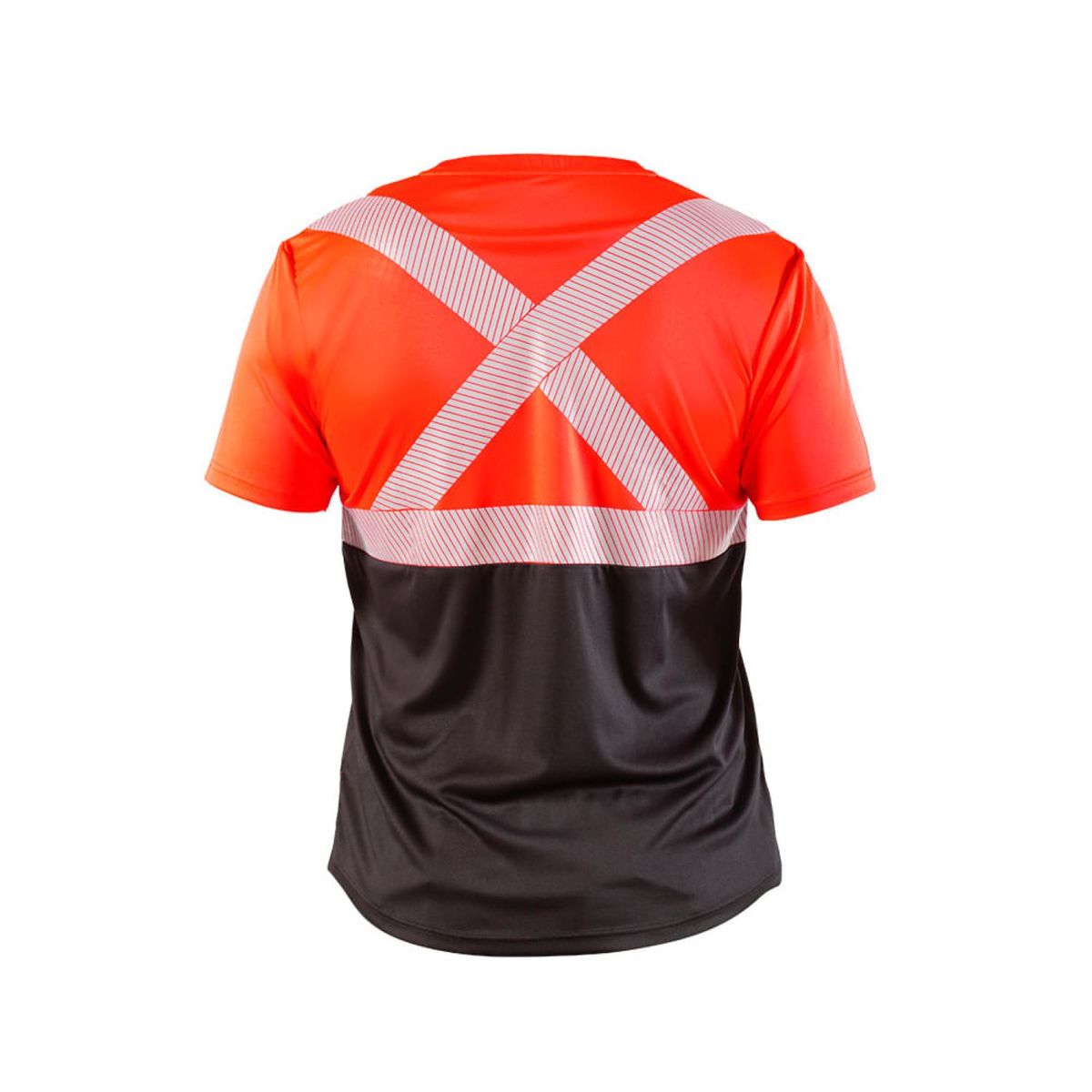 HARDWORK - Polera Reflectiva HW Rojo Fluor Manga Corta