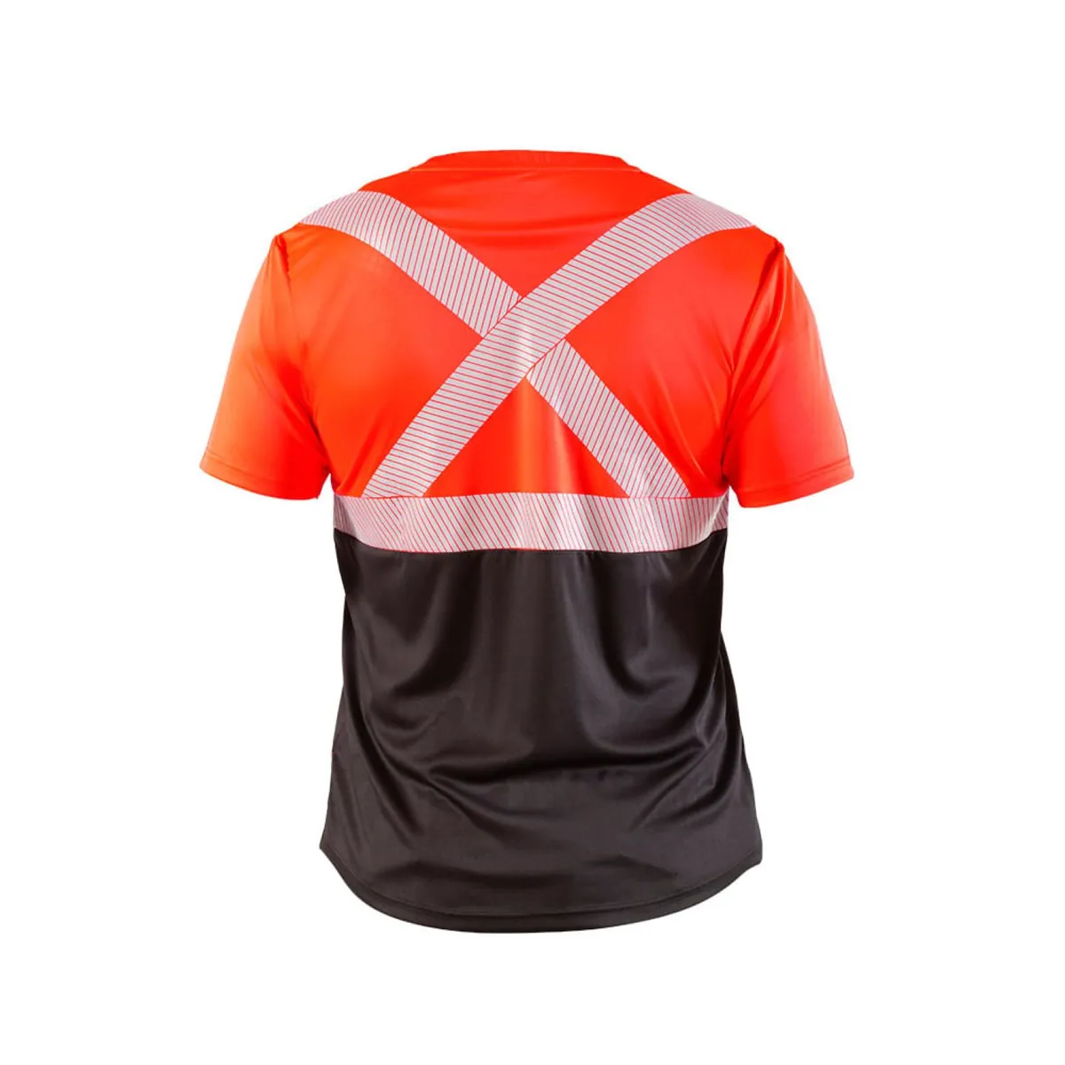 HARDWORK - Polera Reflectiva HW Rojo Fluor Manga Corta