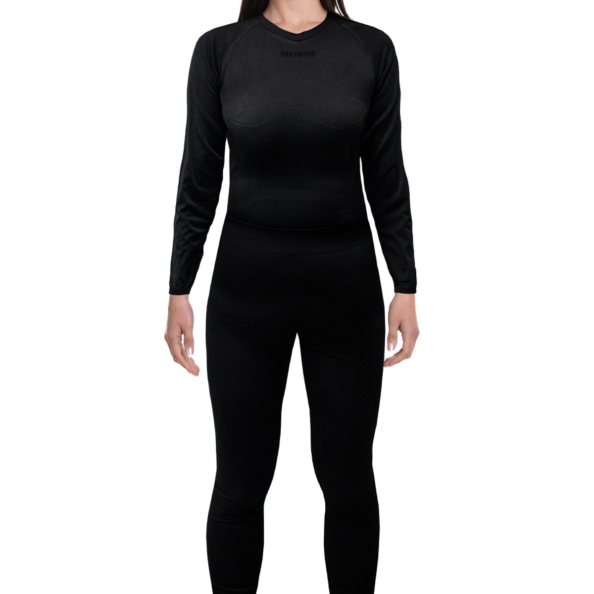 HARDWORK - Conjunto Primera Capa HW Patagonia Spandex Negro Mujer