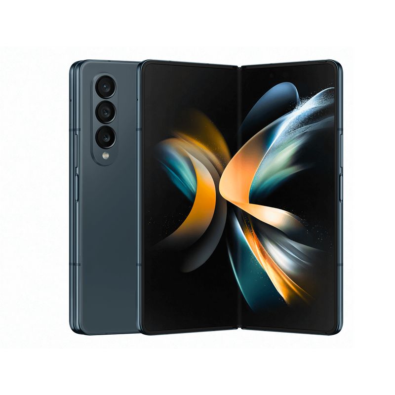 SAMSUNG - Samsung Galaxy Z Fold 4 5G 256GB Gray Green