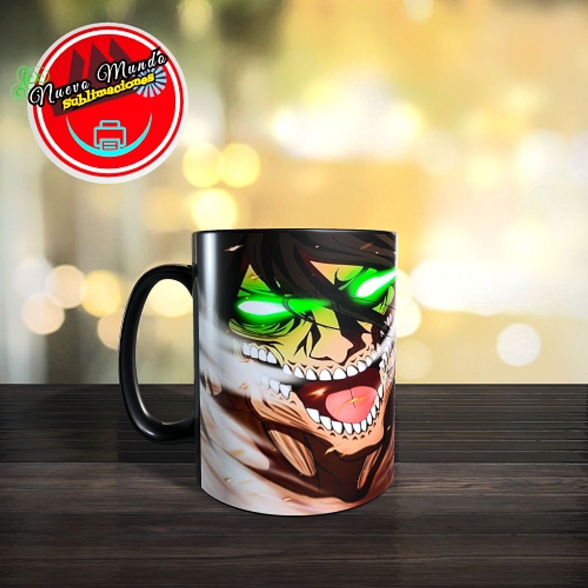GENERICO - TAZA MÁGICA - MIKASA Y TITAN EREN