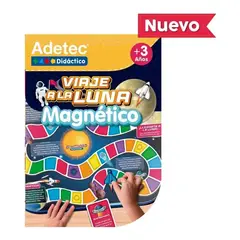 ADETEC - Juego Viaje A La Luna Láminas Magnéticas Juego Didáctico