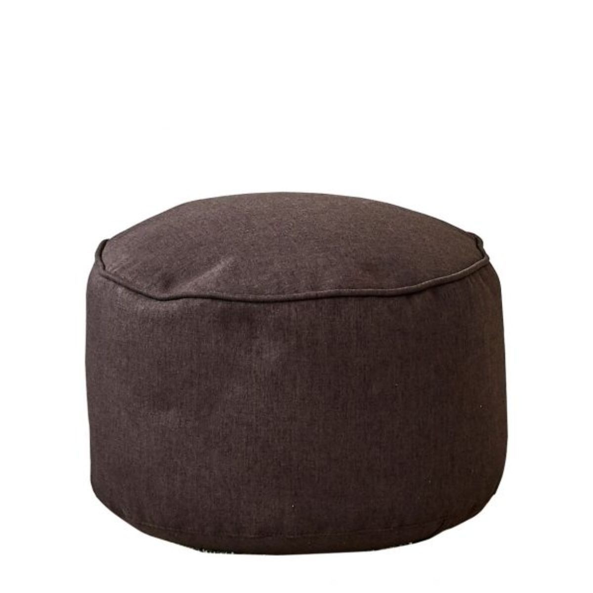 NECTAR - Puff Marrón de Poliéster con Relleno Reciclable Cómodo y Ligero 45x30 cm