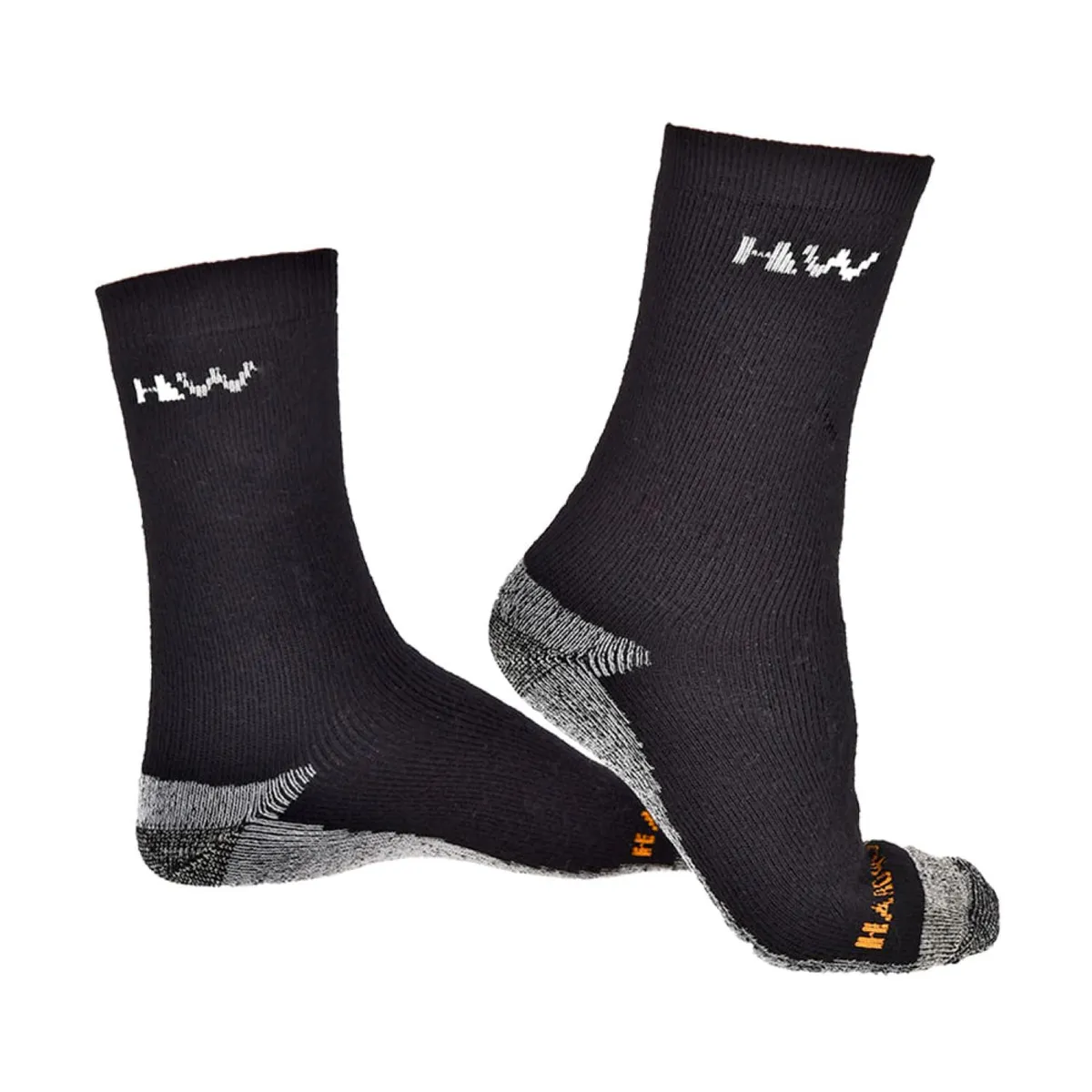 HARDWORK - Calcetin HW con Cobre Antibacteriano 35% Lana Negro