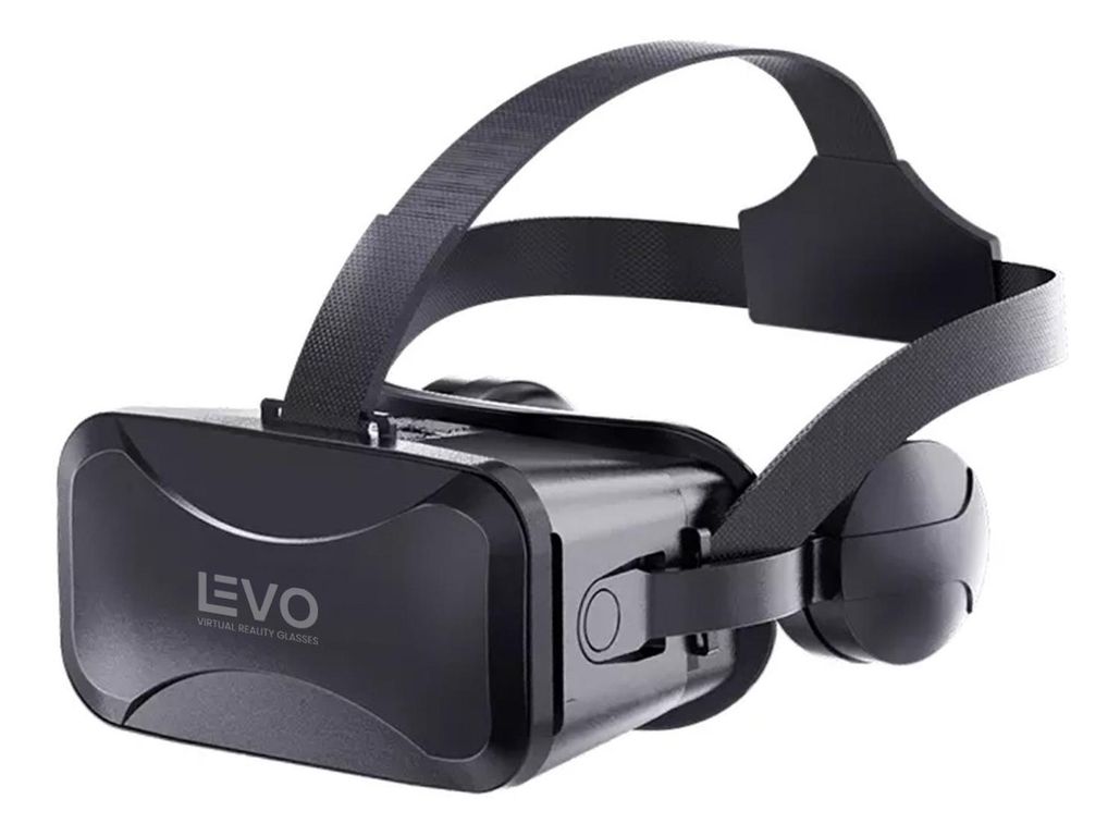 LEVO Lentes de Realidad Virtual Vr Box Ultra + Audífonos