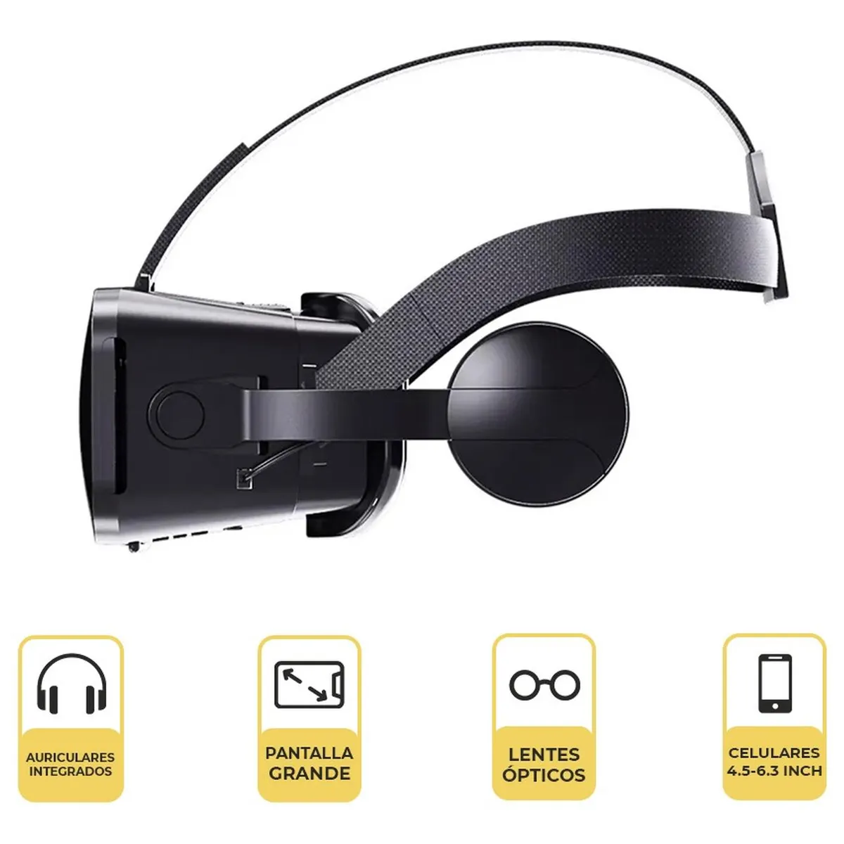 LEVO - Lentes de Realidad Virtual Vr Box Ultra + Audífonos Levo