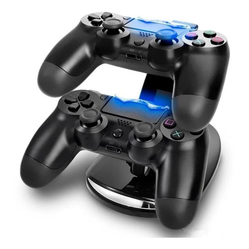 GENERICO - Cargador Doble Control Ps4 Cargador De Joystick Mando Ps4