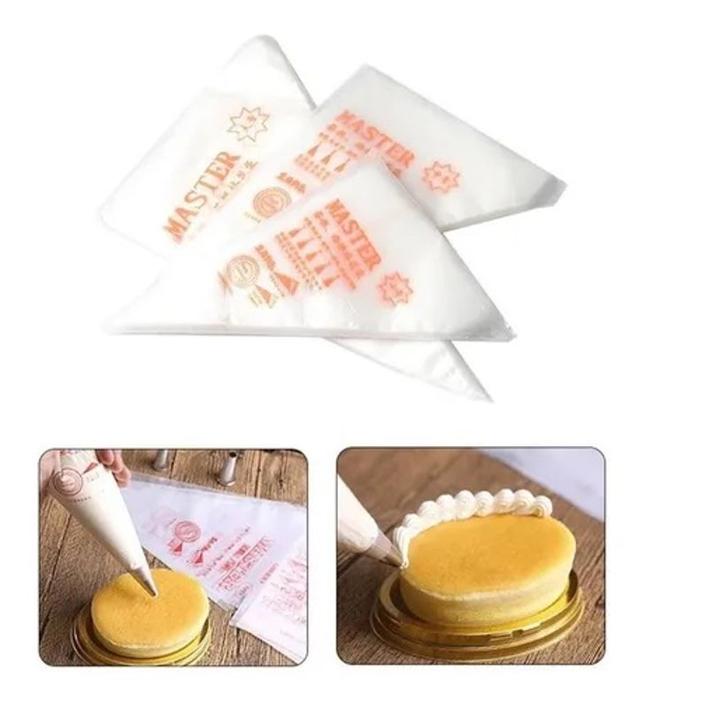 GENERICO - 300 Mangas Pastelera Desechable Manga Pastelera Desechable S