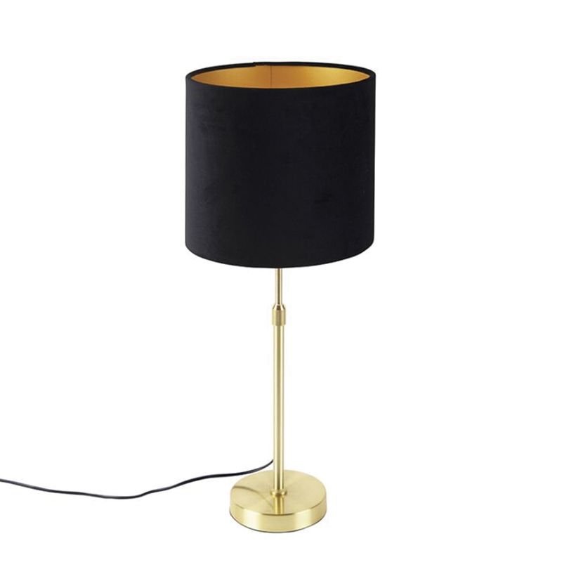 HB LEDS - Lámpara de Mesa Varella Con Pantalla E-27 Dorado