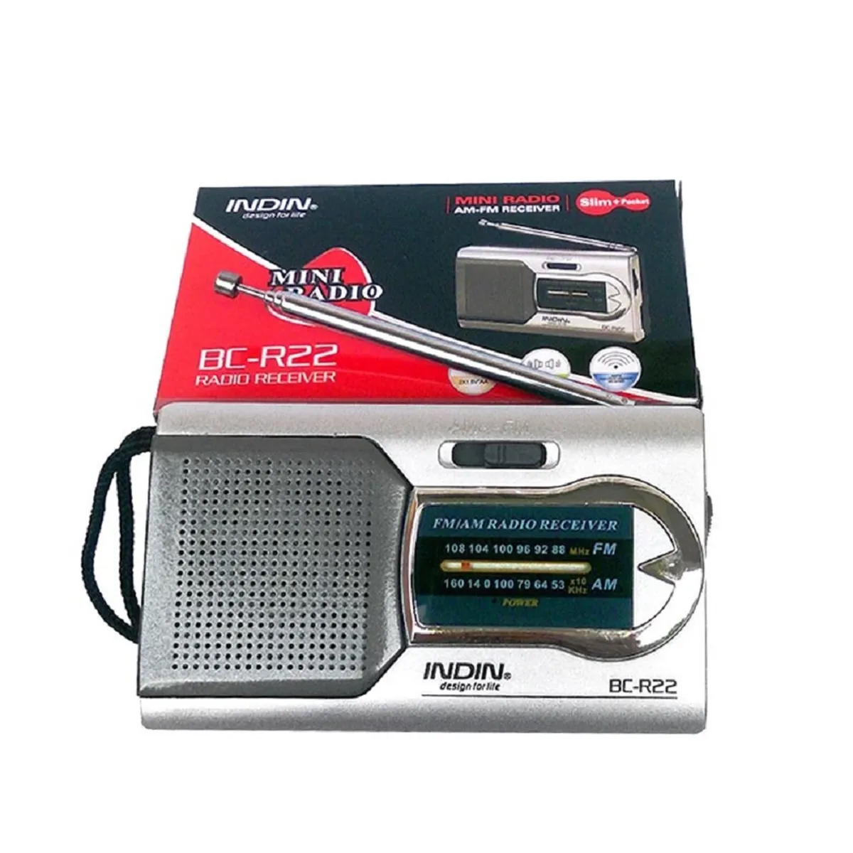 ANDKOSS - Mini radio indin Bc-R22 Radio receiver