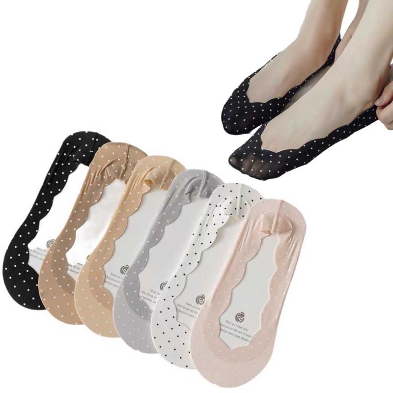 EVERSO - Pack 12 Pares Calcetines Invisibles Algodón Antideslizante._.