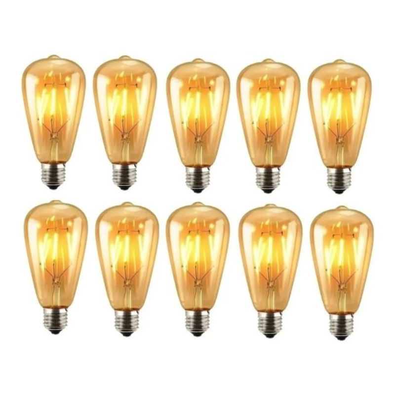IRM - Pack X10 Ampolletas 4Watts Filamento Led Retro Viintage