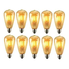 IRM - Pack X10 Ampolletas 4Watts Filamento Led Retro Viintage