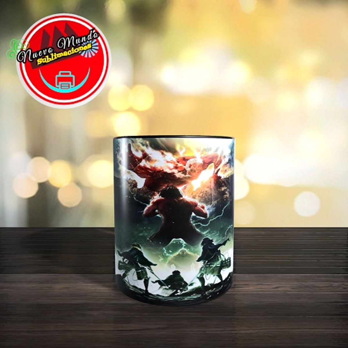GENERICO - TAZA MÁGICA - SHINGEKI NO KYOJIN - ATAQUE A LOS TITANES