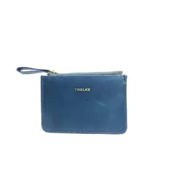 TRELKE - MONEDERO CUERO EPÜ AZUL