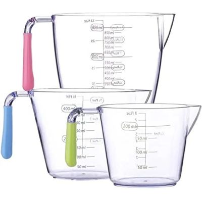 Imagen 2 del producto Set 3 Tazas Medidoras Vasos Medidores Jarra De Medir Taza