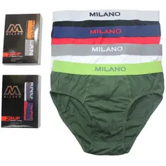 GARSIL - 12 Calzoncillos Slip De Algodón Para Hombre.