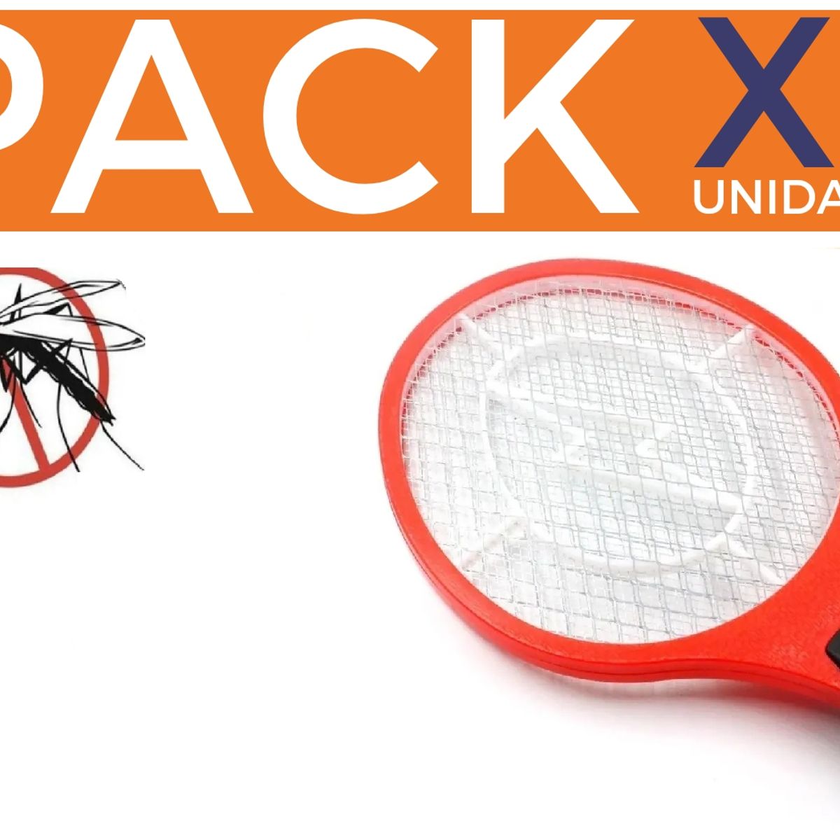 GENERICO - X2 Raqueta Mata Moscas Eléctrico Matamoscas Mosquitos