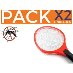 GENERICO - X2 Raqueta Mata Moscas Eléctrico Matamoscas Mosquitos