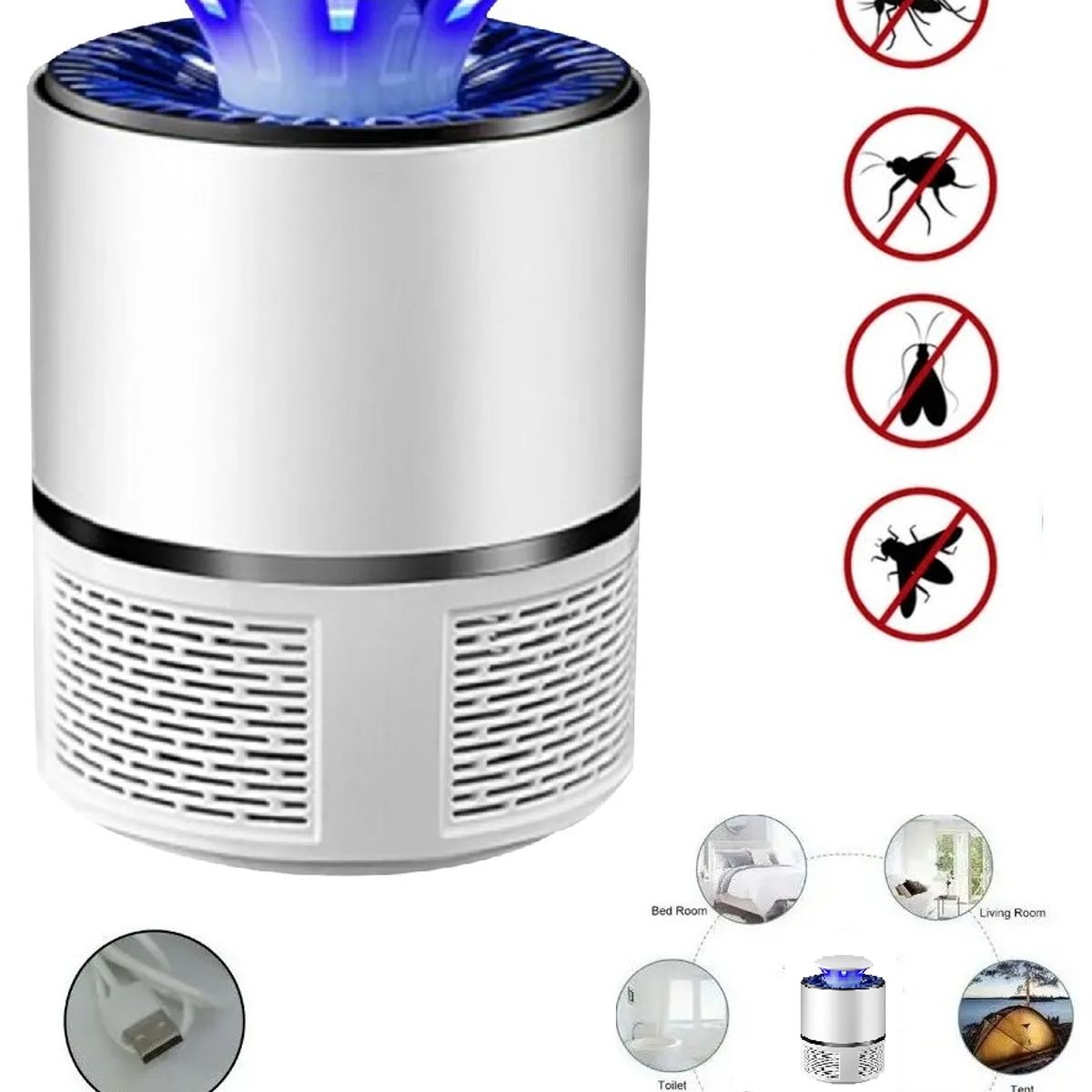 GENERICO - Lampara Mata Mosquitos Mata Moscas Lampara Mata Insectos