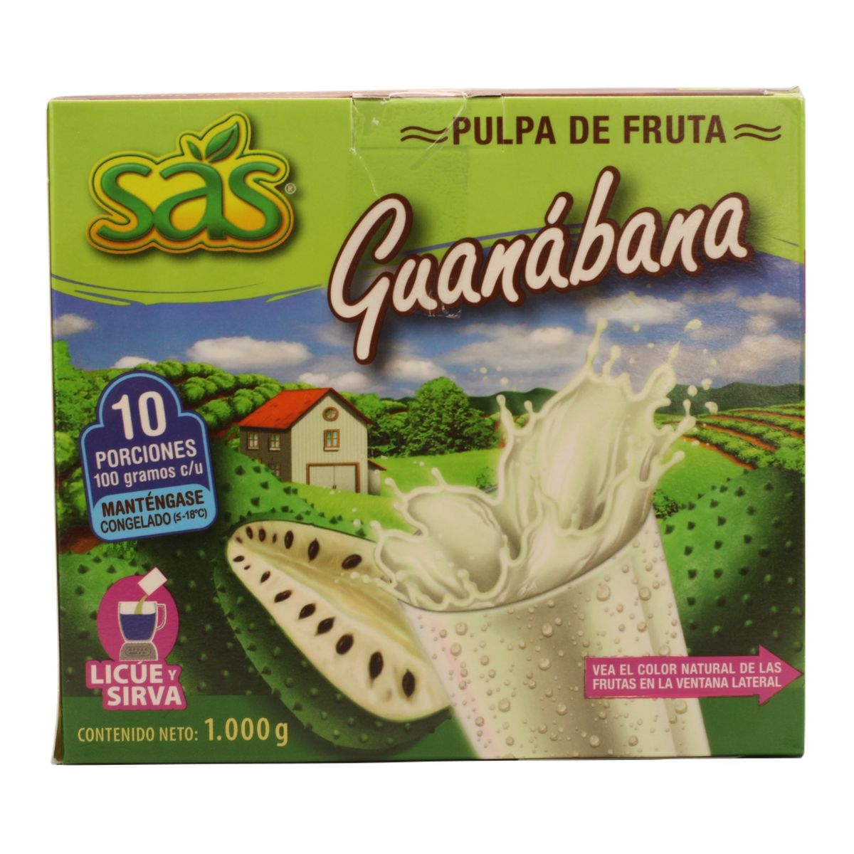 SAS - Pulpa natural de Guanabana - 1 kilo