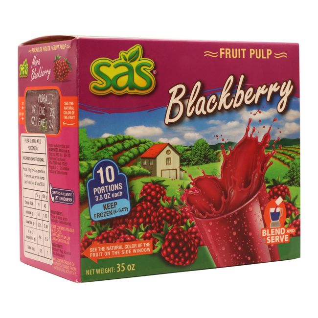 SAS - Pulpa natural de Mora - 1 kilo