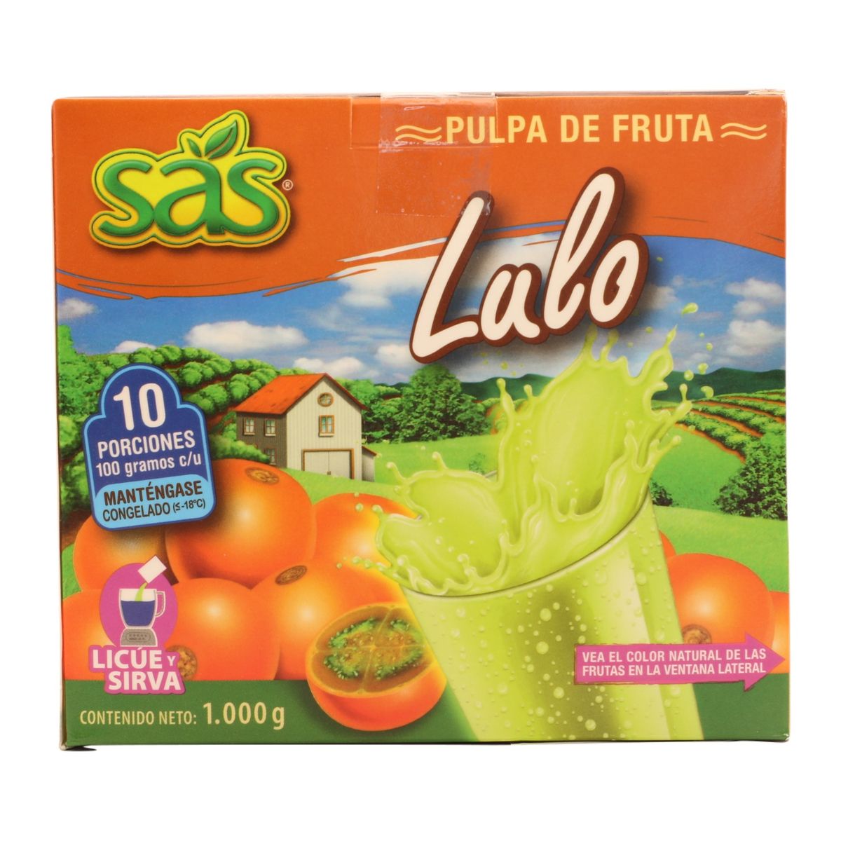 SAS - Pulpa natural de Naranjilla (Lulo) - 1 kilo