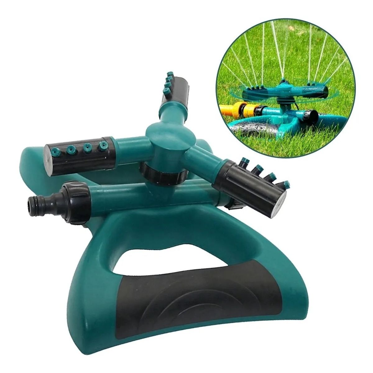 GENERICO - Aspersor De Agua Para Jardin Giratorio 360° Automatico